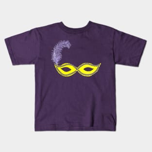 Mardi Gras Mask Kids T-Shirt